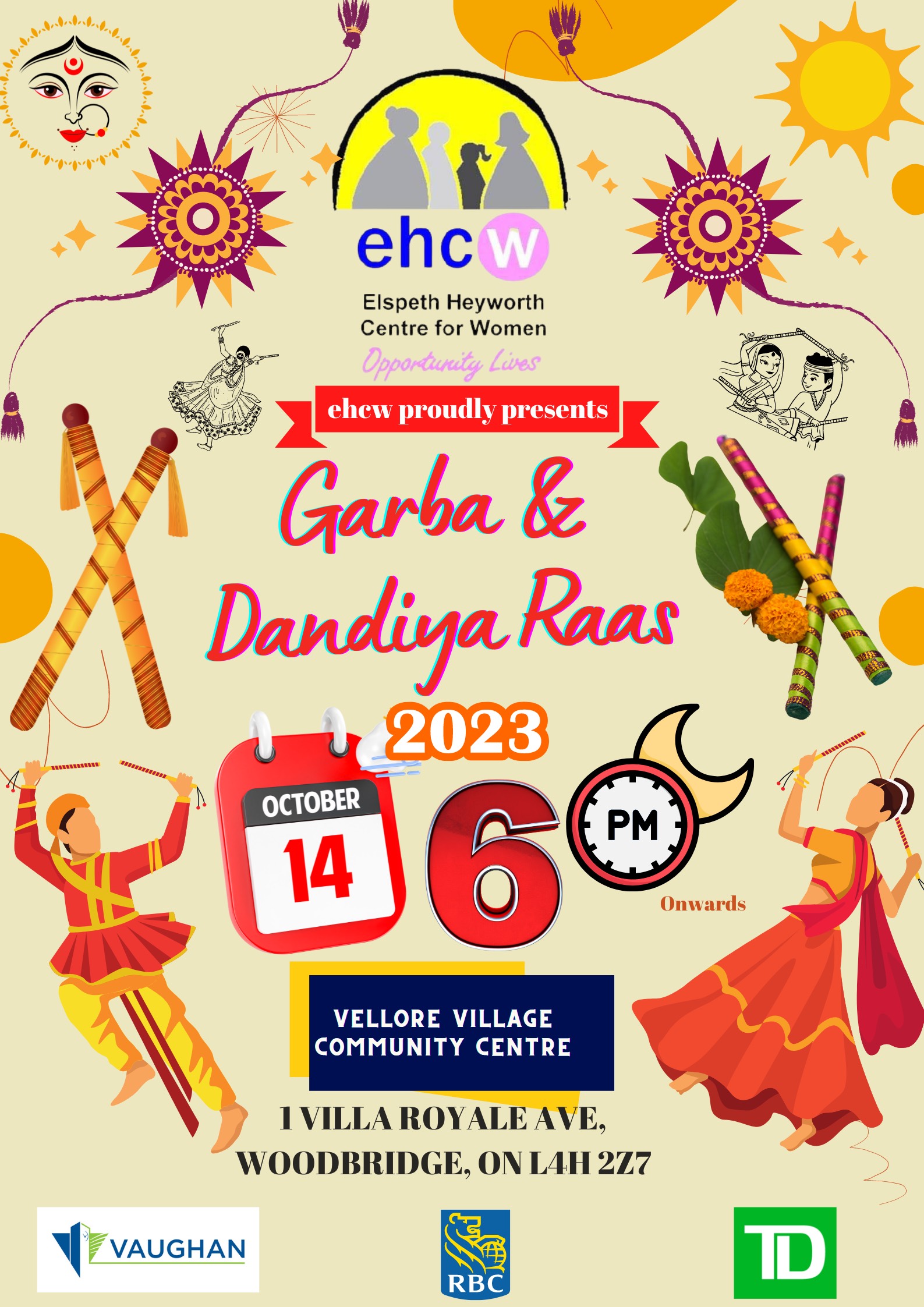 Garba and Dandiya Raas - October 14