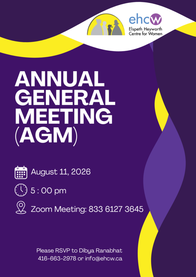 ehcw AGM Flyer August 11, 2026